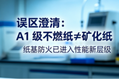 误区澄清：A1 级不燃纸矿化纸，纸基防火已进入性能新层级