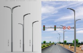 市政路灯杆监控杆一体化：道路工程适配解析